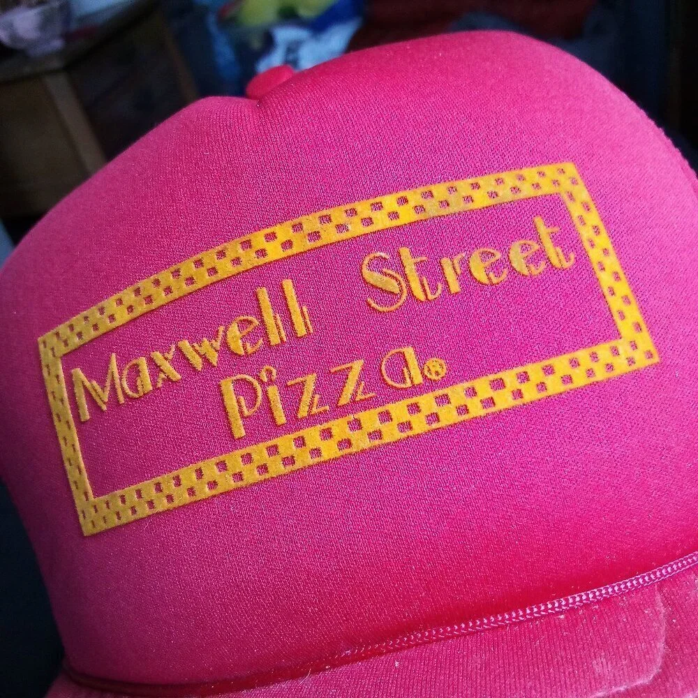 Deadstock Vintage Maxwell Street Pizza Trucker Hat Cap